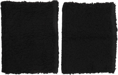 Brrnoo Sheepskin Chair Armrest Pad, Fleece Armrest Cushion for Chairs, Enhanced Comfort and Skin Protection Armrest Protector for Home or Office Use Fits Most Chairs (Grey)
