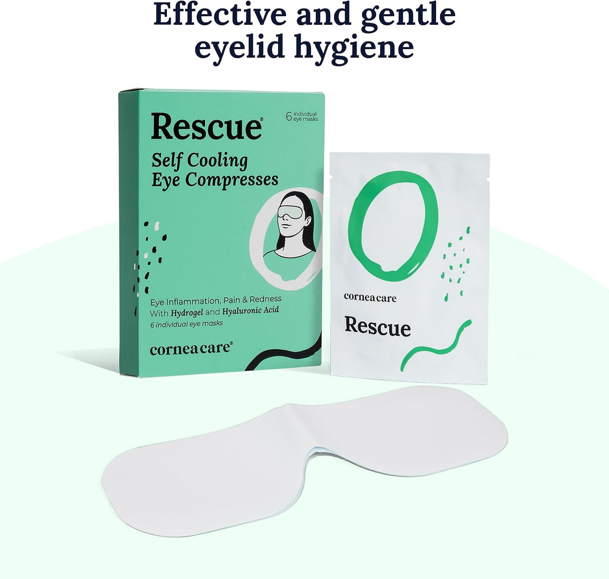 CorneaCare Rest Self Heating Warm Compress for Dry, Tired Eyes | 30 Count