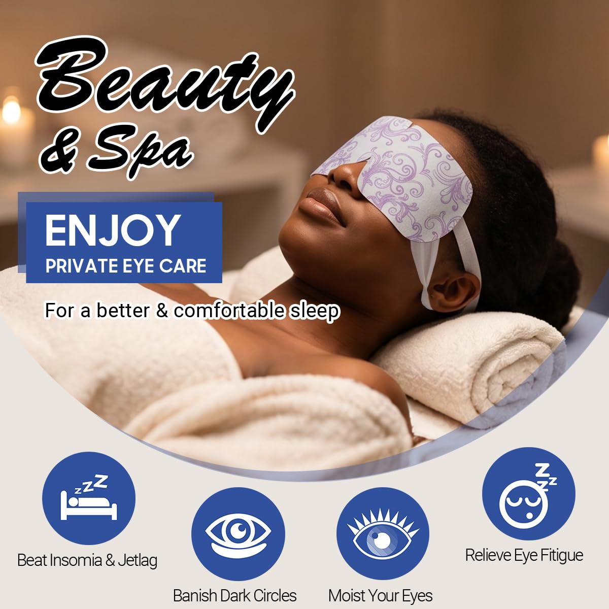 16 Packs Steam Eye Masks for Dry Eyes, Self Heating Warm Compress Unscented