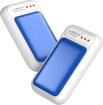 Hand Warmers Rechargeable 2 Pack, Electric Hand Warmers, Fast Heating, Portable Pocket Heater, 2 in 1 Quick Charge Hand Warmer for Outdoor Indoor, Warmer Gift for Christmas, Golf, Camping