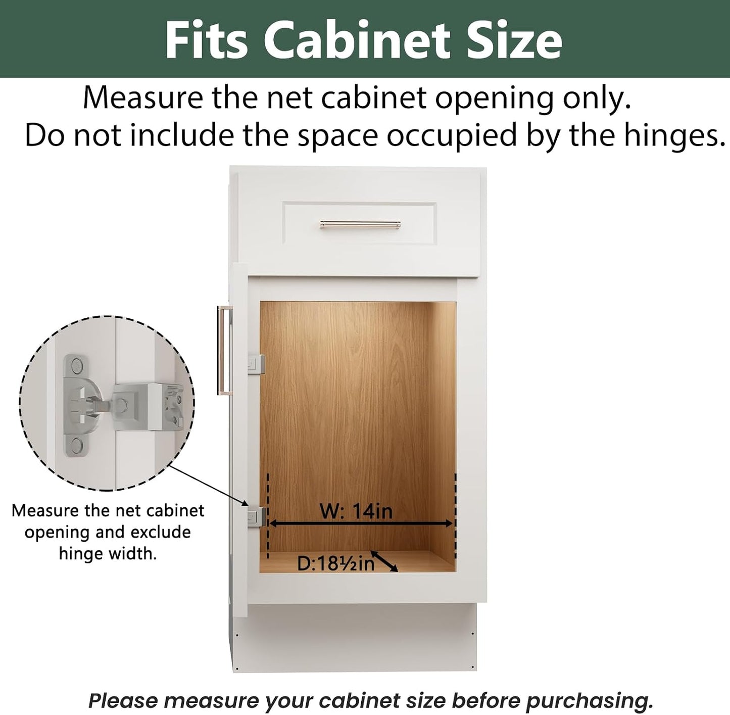 LOVMOR 2 Tier Individual Pull Out Cabinet Organizer 11" W x 18" D, Slide Out Kitchen Cabinet Storage Sliding Shelves