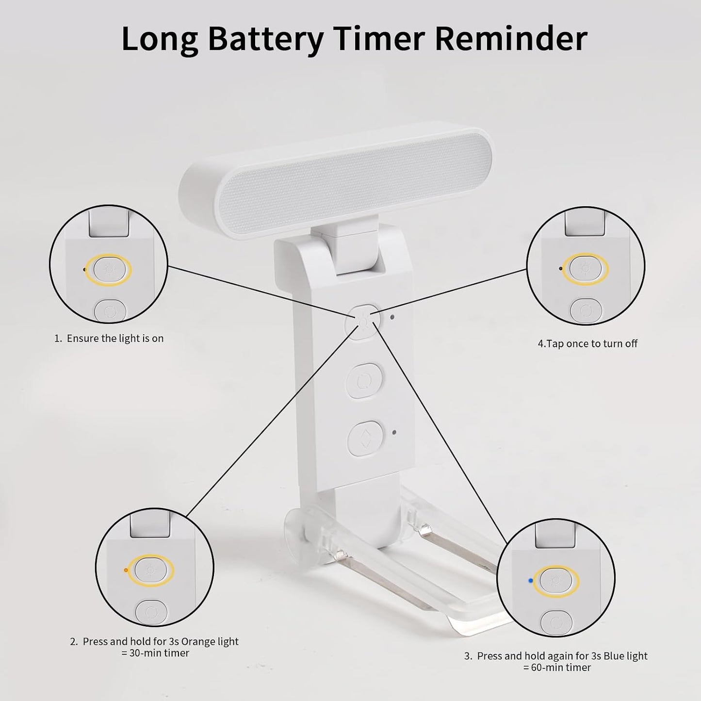 24 Led Rechargeable Book Light for Reading in Bed-Eye Caring 3 Color Temperatures,80 Hrs Runtime Lightweight Clip-On Lamp, Perfect for Kids, Book Lovers, and Student Gifts(Black, Rotating)