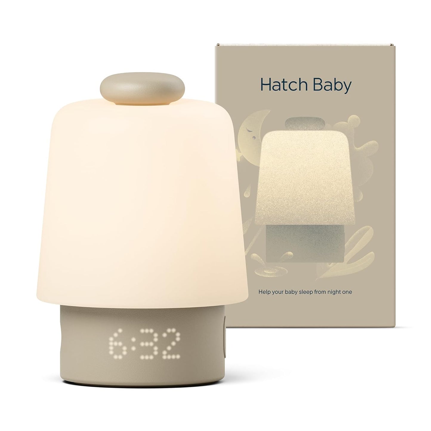 Hatch Baby Sound Machine, Night Light | Sleep Support | Registry Essential, Routine Builder, Time-to-Rise Alarm Clock, White Noise, Nursery Stories, Toddler Kids (Wi-Fi) (Greige)