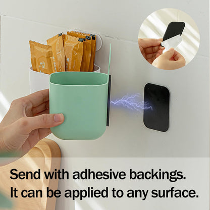 Fridge Magnetic Cup Storage Rack, Magnetic Locker Organizer for Pen, Holder for Laundry, Board, Desks, Dresser, White