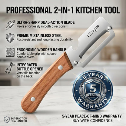 Vegetable Peeler,Effortless Peeling,Veggie Potato Fruit Peelers for Kitchen | Multifunctional Sharp Stainless Steel Blade Zero Flex Snag Peelers for Apple Carrot Cucumber Pumpkin Papaya Cheese Cabbage