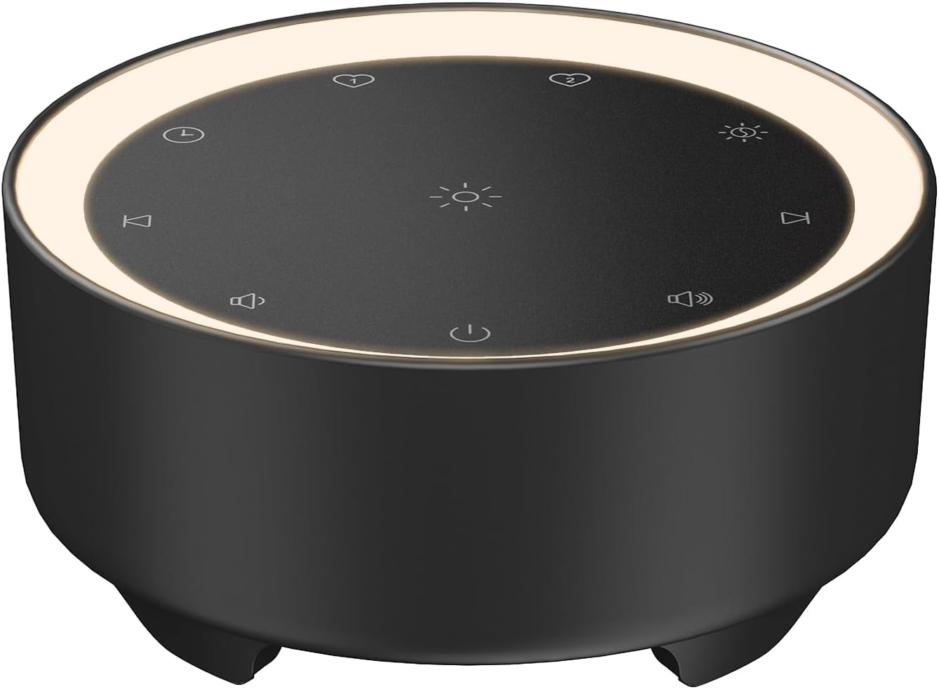 Kipcush White Noise Machine for Sleeping, Baby & Adults, High-Fidelity Non-Looping Sounds, Sleep Sound Machine with Dimmable Night Light, USB Powered, Memory Function, Home, Nursery & Travel