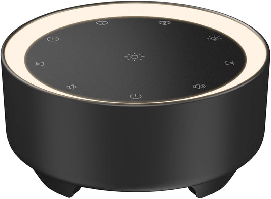 Kipcush White Noise Machine for Sleeping, Baby & Adults, High-Fidelity Non-Looping Sounds, Sleep Sound Machine with Dimmable Night Light, USB Powered, Memory Function, Home, Nursery & Travel