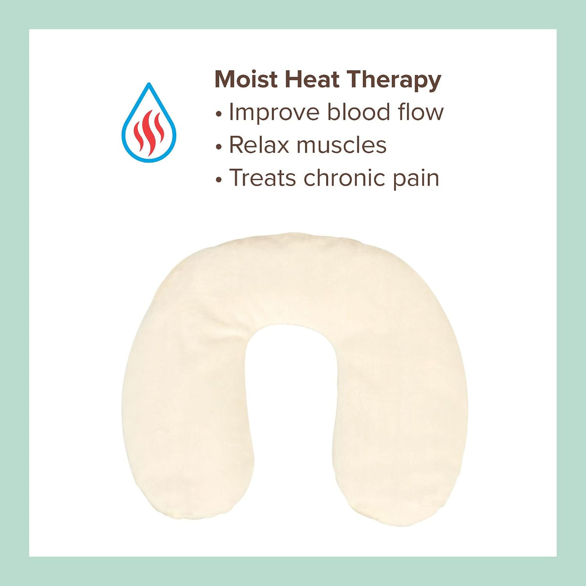 Bed Buddy Microwavable Heating Pad and Cooling Neck Wrap, Comfort Wrap for Neck and Shoulders, Microwavable for Moist Heat Therapy and Freezable for Cooling, White, Lavender & Chamomile Aromatherapy
