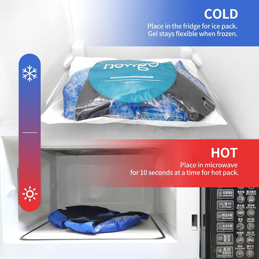 NEWGO Ice Pack for Knee Pain Relief, FSA Eligible, 2 Pack | Cold Therapy Relief, Soothes Knee Replacement Surgery Pain, Arthritis, Swelling, and Bruises