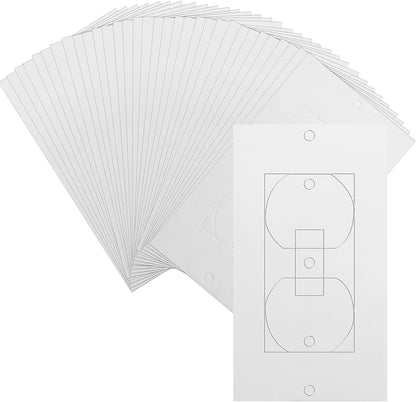 40 Pack Outlet Insulators Draft Sealers Electrical Outlet Insulation Pads EVA Foam Gasket for Wall Light Switch Socket Cover