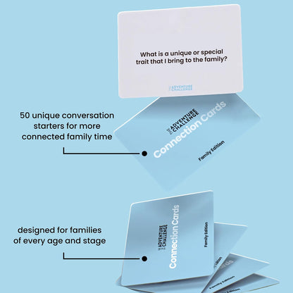 Family Connection Cards - 50 Conversation Starters for Families