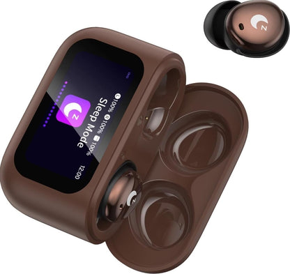 2026 Sleep Earbuds Bluetooth 5.4 in Ear Smart Touch Screen Ear Buds, 48H Playtime Mini Sleep Headphones Small Design for Side Sleepers, 5 EQ Modes, Crystal-Clear Calls, IPX7 Waterproof Earphones Black