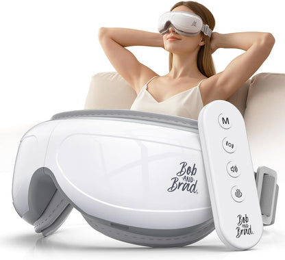 BOB AND BRAD Eye Massager with Heat and Cooling, FSA Eligible HSA Birthday Gifts for Women Men, Heated Eye Massager for Migraine, Heated Eye Mask for Dry Eye Head Tension and Stress Relief