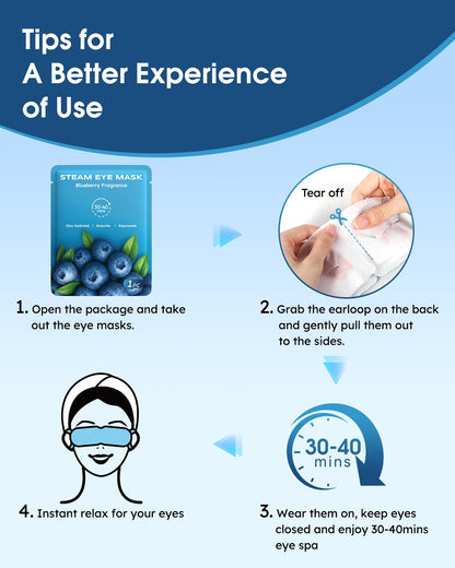 16 Packs Steam Eye Masks for Dry Eyes, Self Heating Warm Compress Unscented
