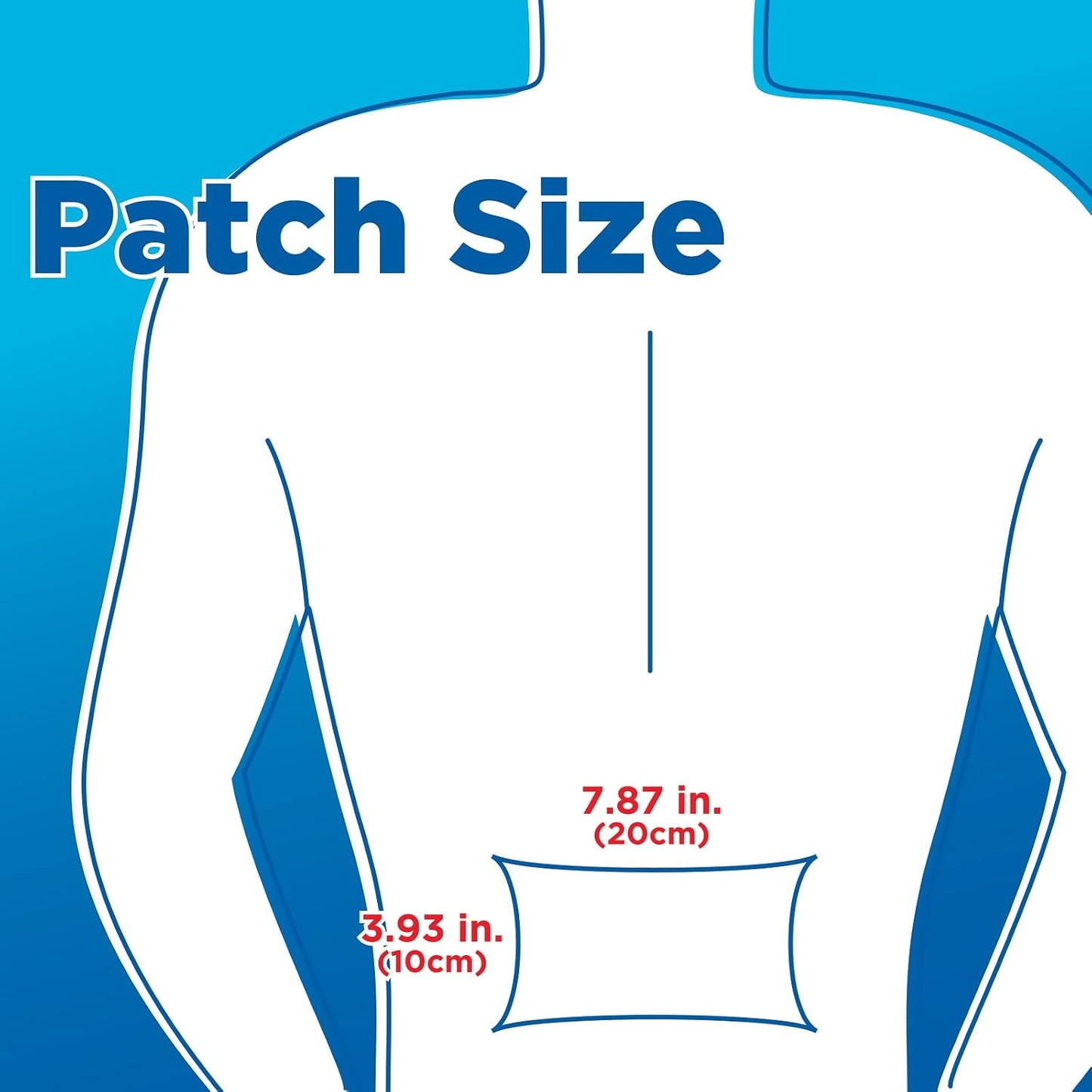 Amazon Basic Care Maximum Strength Pain Relieving Medicated Cold Hot 5% Menthol Patch for Muscle and Joint Pain Relief, 7.87" x 3.93", 15-Count Box (Previously HealthWise)