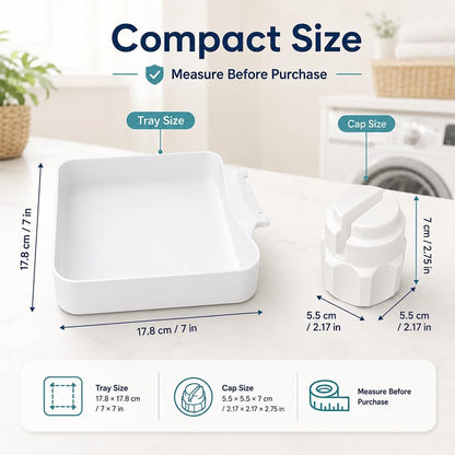 Universal Front-Load Washing Machine Drain Pan，1set | Washing Machine Drainage Tray, Easy Installation for Basements, Apartments, Mobile Homes, Garages, and Rentals