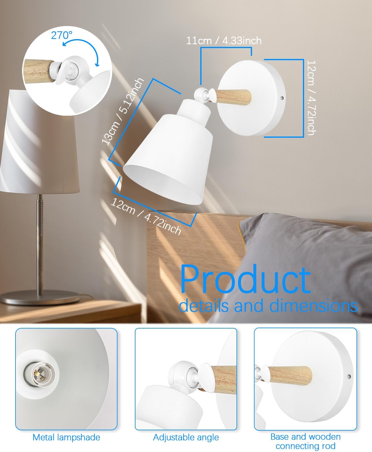 Black Battery Operated Wall Sconce Set of Two, Easy to Install Wireless Lights for Wall, Remote Control Dimmable LED Lights, Auto Timer Wall Lamp Fixtures for Bedroom, Gallery, Living Room, RV