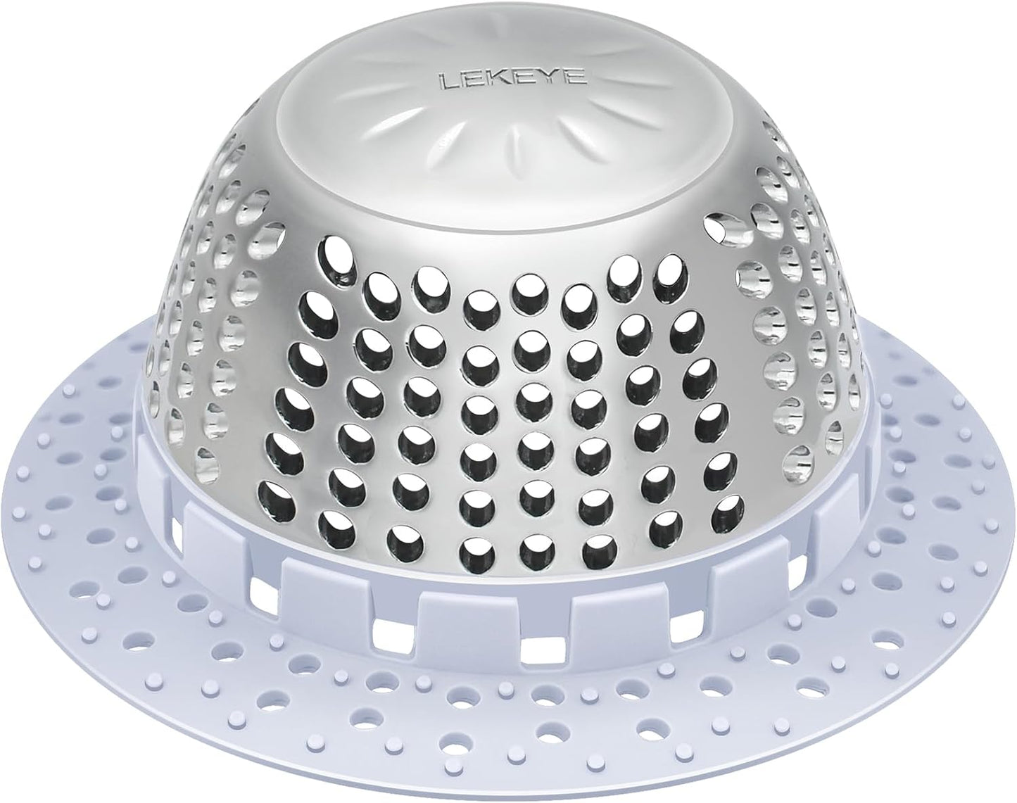 LEKEYE Drain Hair Catcher/Bathtub Drain Cover/Drain Protector for Pop-Up & Regular Drains(Patented Product)