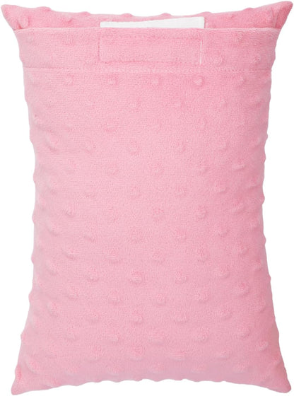 Small Neck Pillow for Recliner Chair Neck Support Pillows Pain Relief Plump Adjustable Filling Nap Airplane Sleeping Little Cushion Minky Dot Dark Gray