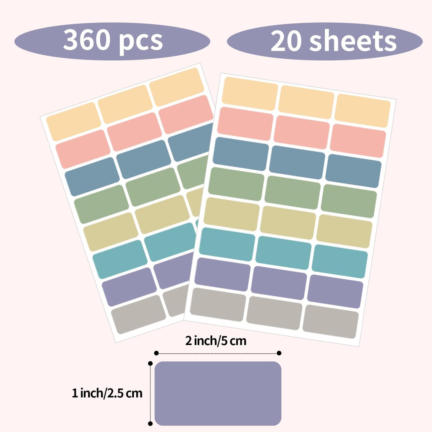 Removable Freezer Labels Stickers, 1 x 3 Inch Blank Removable Freezer Labels Food Storage Stickers, Date Label Waterproof Oil Resistant Easy Clean No Residue- 250 Sheets