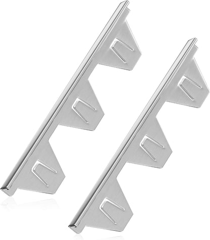 Stove Gap Covers Stainless Steel, Stove Gap Filler Between Stoves and Counter Guard, Heat Resistant Oven Side Gap Filler, Kitchen Range Trim Kit, Retractable Length 13.8" to 27.5" Black-2 Pack