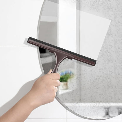 SetSail Squeegee for Shower Glass Door, 10 Inches, Black | Stainless Steel Shower Squeegee for Glass Doors, All-Purpose Window Squeegee for Shower Mirror Bathroom Car Window Cleaning
