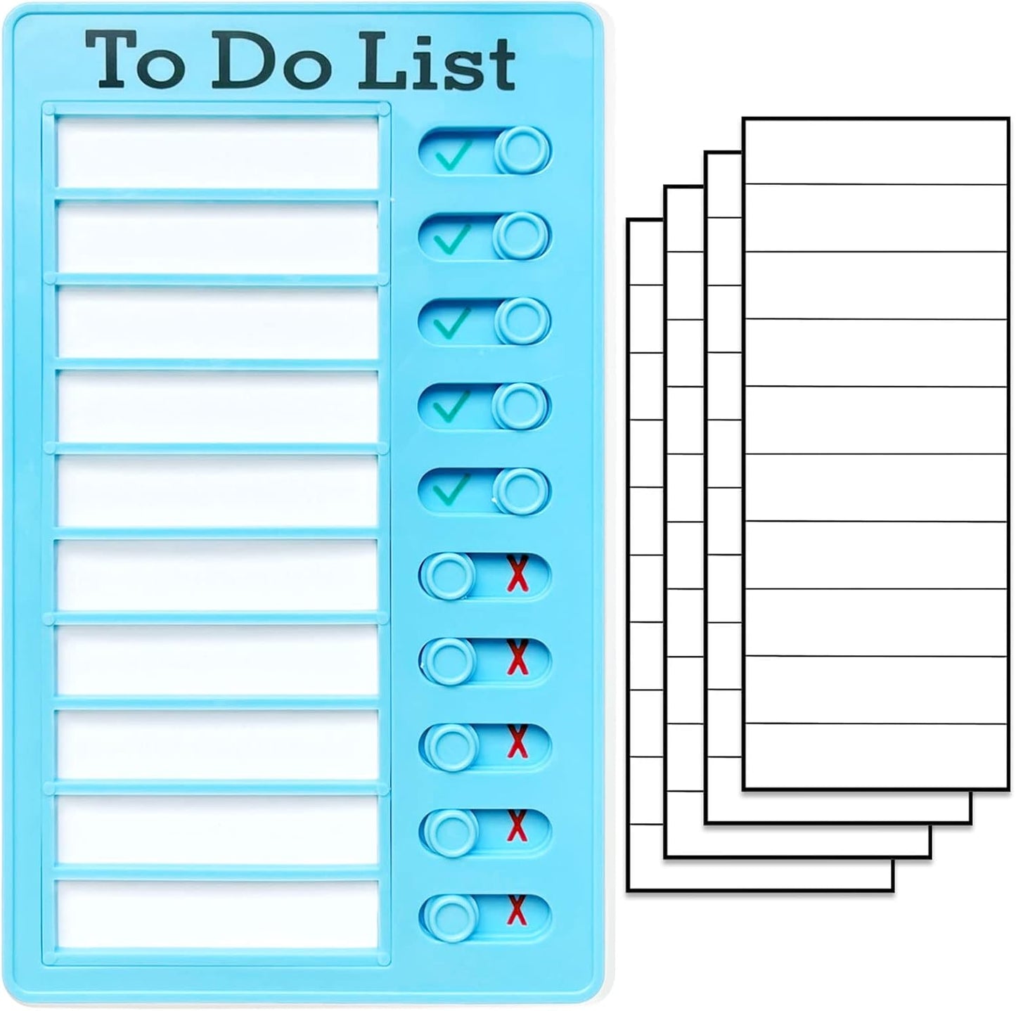 Chore Chart To Do List Adhd Tools for Kids and Adults Sliding Morning Routine Chart for Kids Detachable RV Checklist Board Reusable My Chores Checklist Task Board