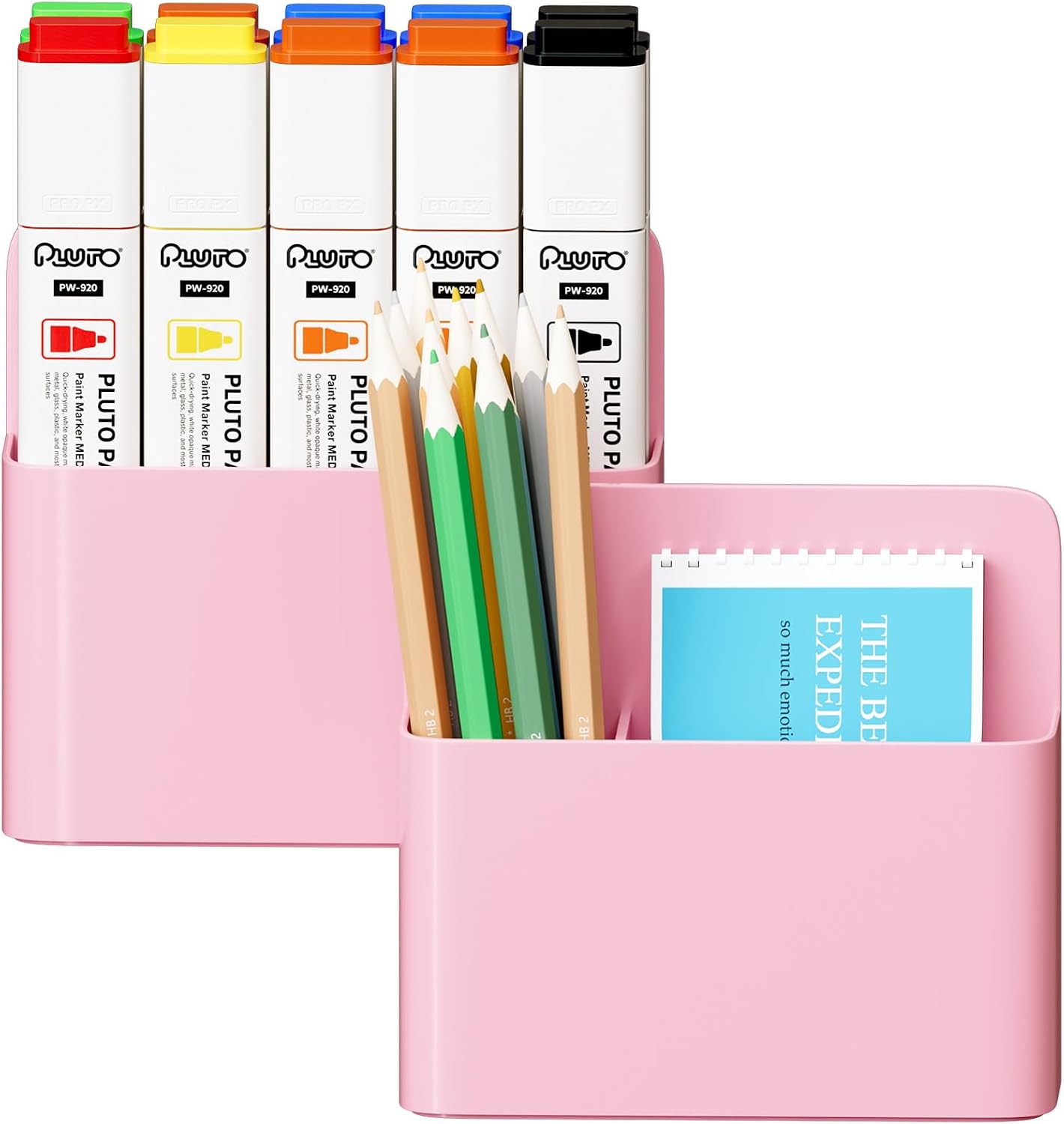 Marbrasse Magnetic Dry Erase Marker Holder,Pen and Eraser Holder for Whiteboard，Magnet Pencil Cup Utility Storage Organizer for Office, Refrigerator, Locker and Metal Cabinets (2 Pack)