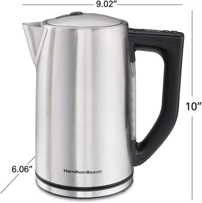 Hamilton Beach 41025 Electric Variable Temperature Stainless Steel Tea Kettle
