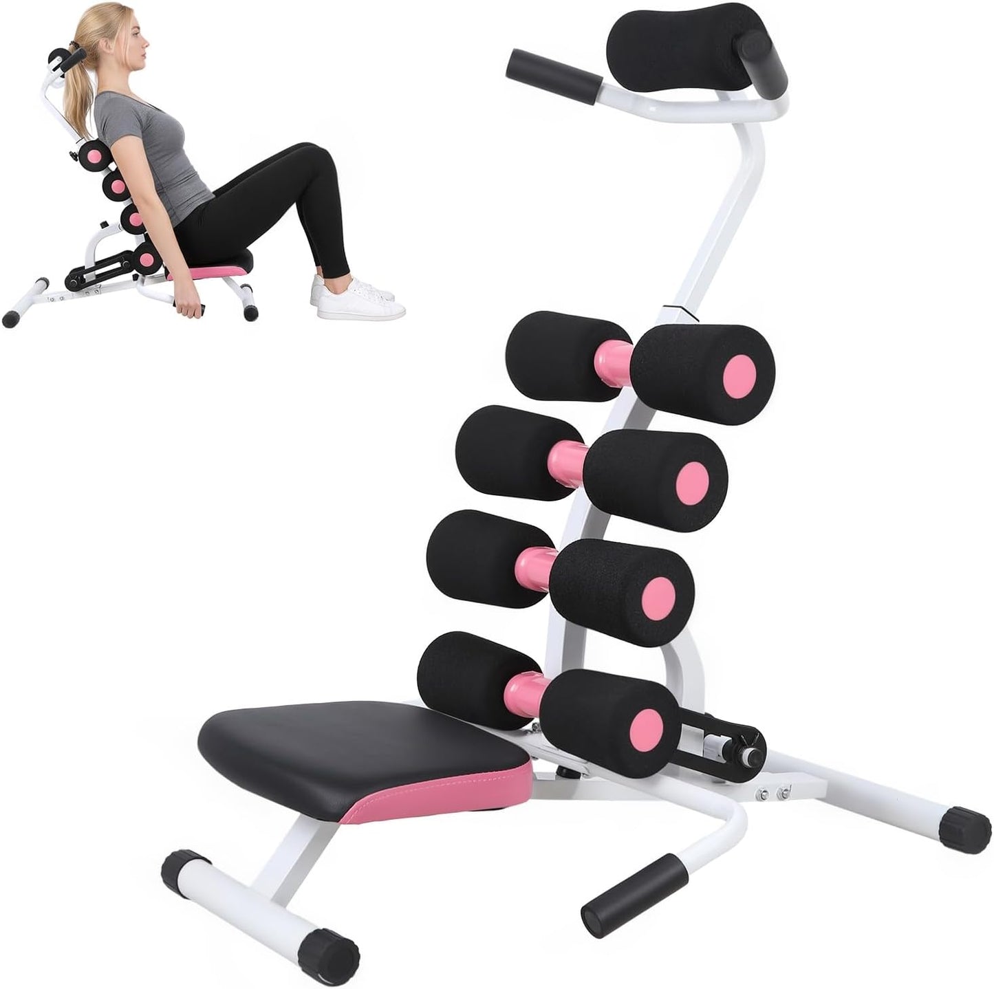Mini Inversion Table for Back Pain Relief,350lbs Capacity,Improve Posture and Spinal Health,Lumbar Decompression Table,Compact Foldable Back Stretcher,Ideal for Home Gym Use