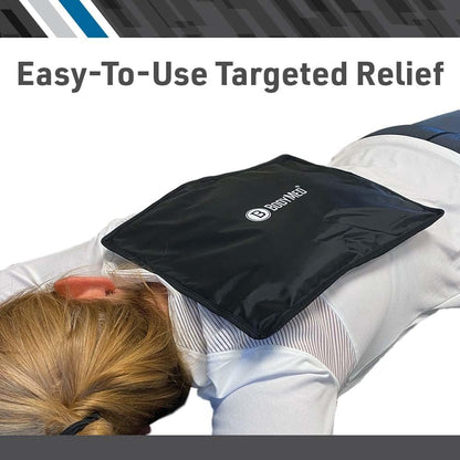 BodyMed Reusable Gel Ice Pack Cold Compress for Neck - Professional Grade Cold Therapy for Injuries, Aches, Swelling, Bruises, Sprains - 21 in. x 6 in. (Neck Contour)