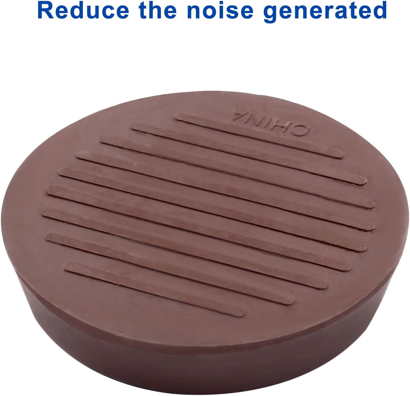 Murtenze 1.5 inch Furniture Caster Cups, Dark Brown, 4 Pack | Round Rubber, Anti Slide Floor Protector, For Bed Couch Table Chair Stoppers