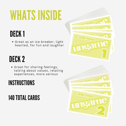 Pocket UNGAME - Seniors Edition - Non-Competitive Card Game for Seniors to Discuss, Share Values & self Express - Take a Walk Down Memory Lane - Age 55+
