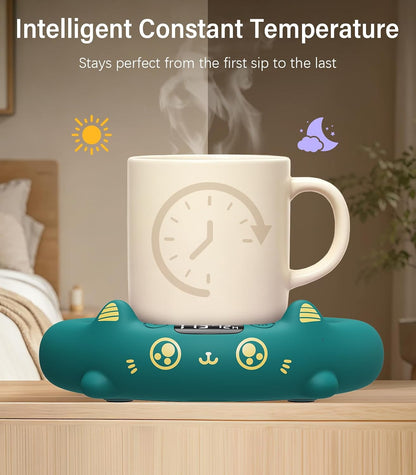 Supsonic Coffee Mug Warmer, Cup Warmer for Desk with 4 Temp Settings | Fast heating beverage, 2-12h Auto shut-off, Constant temperature, Smart gift for women men, Works with tea, milk, candle
