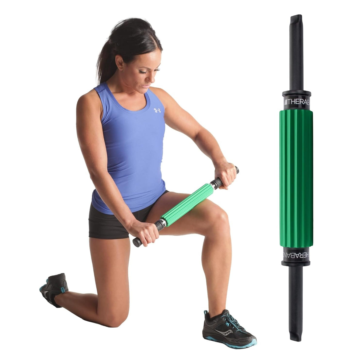 THERABAND Roller Massager, Muscle Massage Tool, Fascia Release, Back, 21"