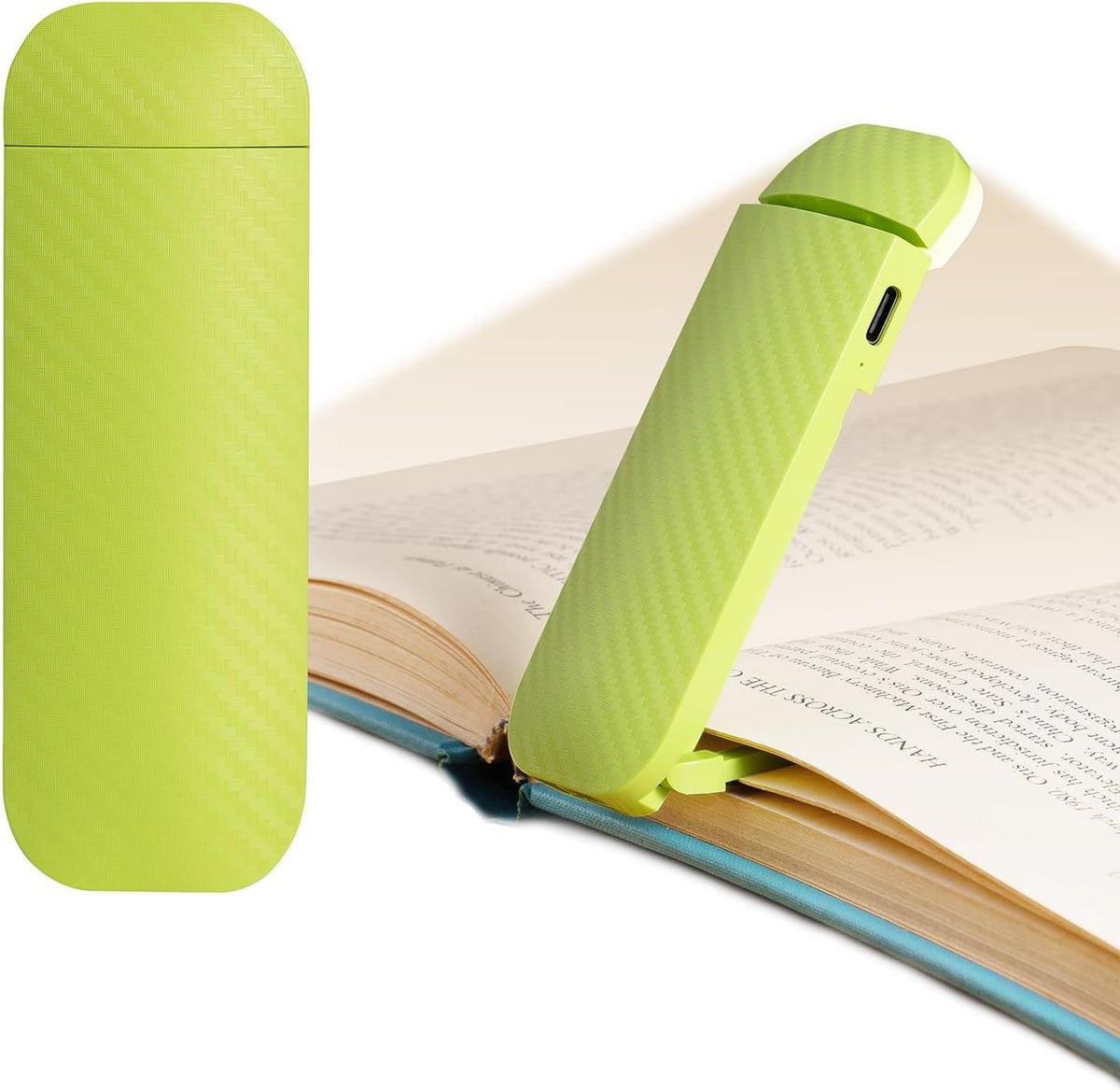 HEMONNKAM Book Reading Light, Rechargeable Clip on Booklight, Eye Caring 3 Color Temperatures & 5 Brightness Levels, Night Use for Bed, Long Lasting, Reading at Night in Bed, Romantic Purple