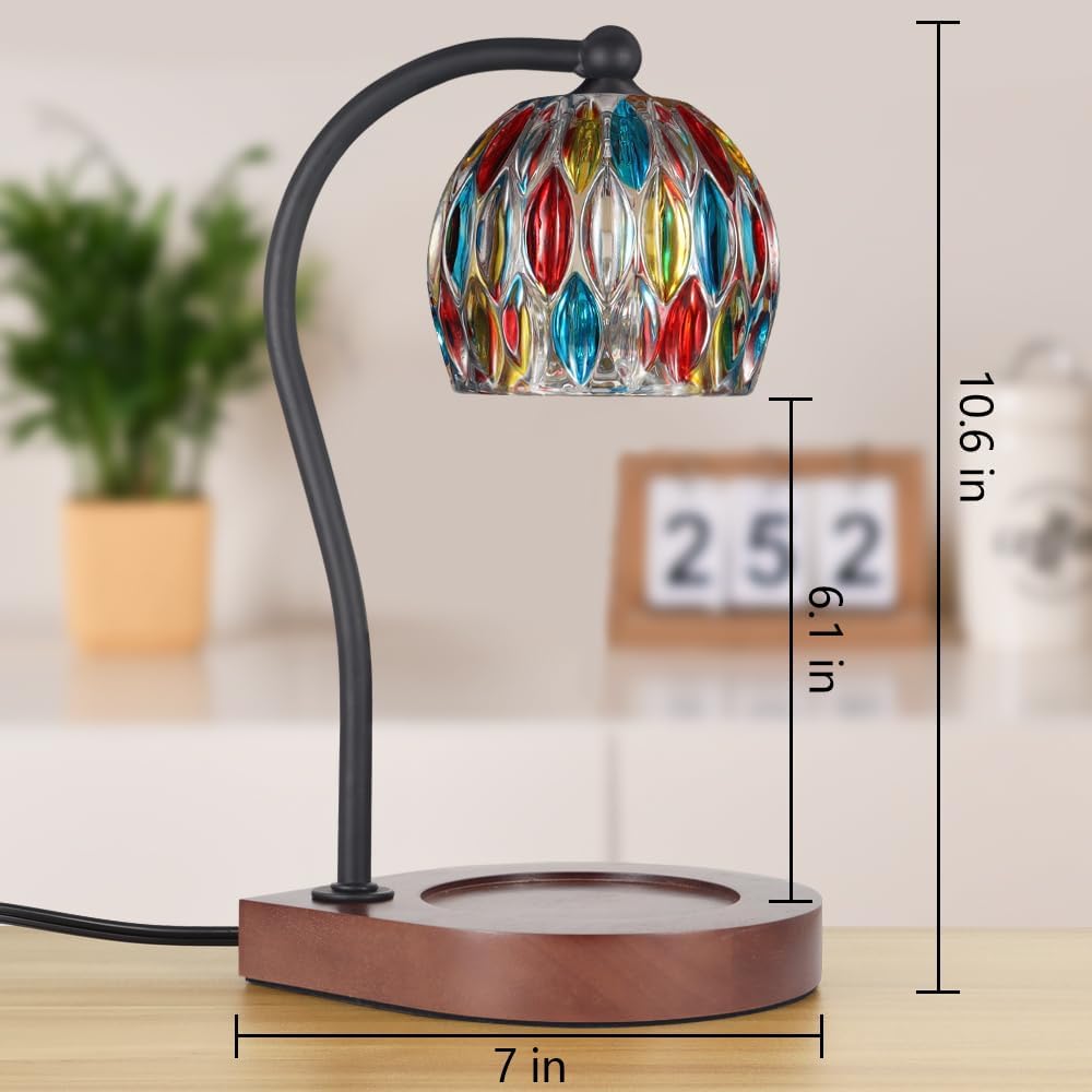 Dimmable Candle Warmer Lamp with Timer Adjustable Height for Scented Jar Candles Electric Candle Wax Melt Warmer for Home Decor Christmas Birthday Gifts for Women Mom(Hummingbird)