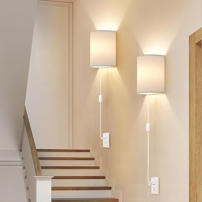 Battery Operated Rechargeable Wall Sconce Set of Two with 10000mAh Battery