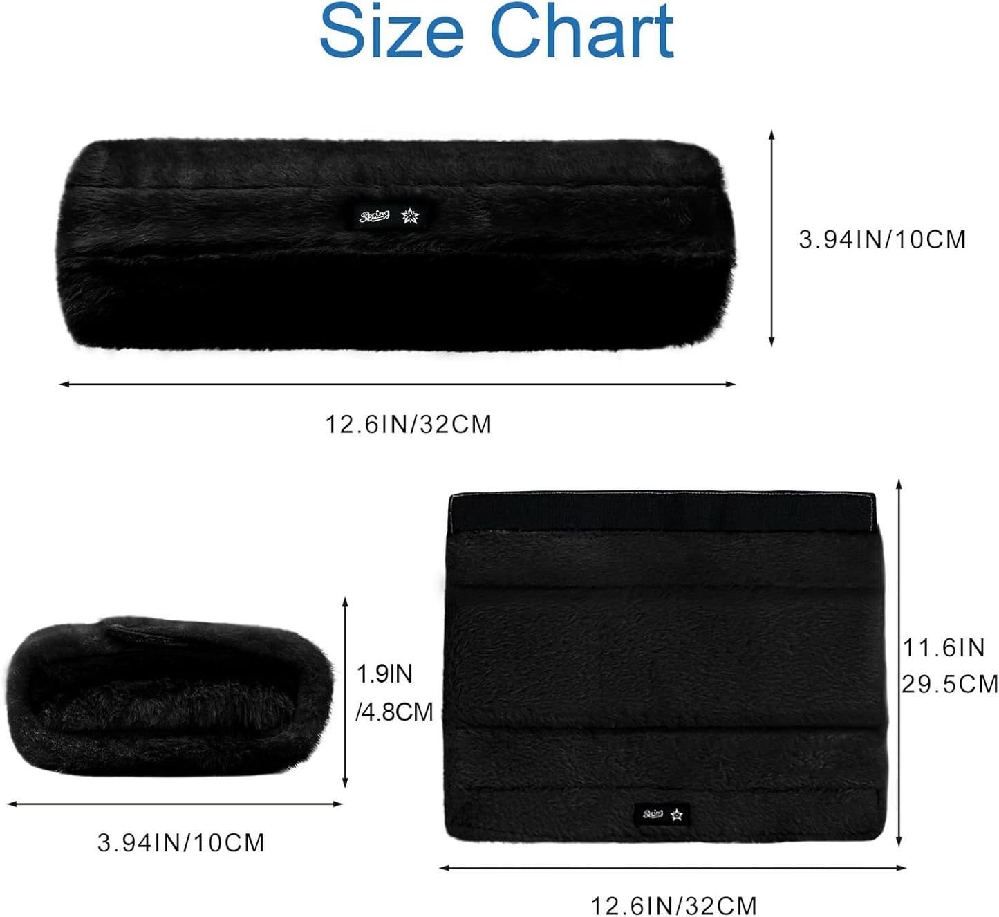 Wheelchair Armrest Pads Covers Fuzzy Desk Chair Arm Pads Soft | Wheelchair Accessories,Washable Covers,Adult Potty Chair Arm Covers, Fits Wheelchairs & Computer &Transport & Office Chairs