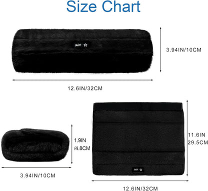 Wheelchair Armrest Pads Covers Fuzzy Desk Chair Arm Pads Soft | Wheelchair Accessories,Washable Covers,Adult Potty Chair Arm Covers, Fits Wheelchairs & Computer &Transport & Office Chairs