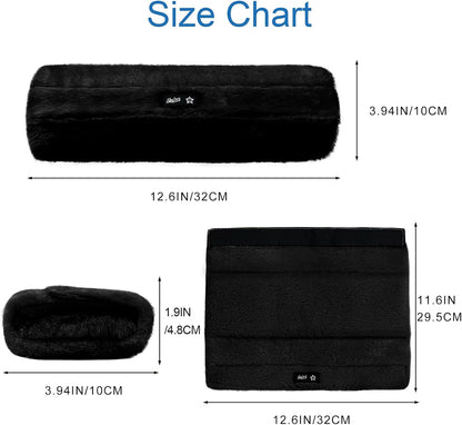 SPRING SEAON Wheelchair Armrest Pads Covers Fuzzy Desk Chair Arm Pads Soft