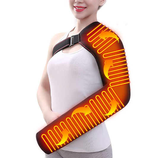 Woolala Shoulder Arm Hand Heating Pad for Pain Relief Ultra Long Heat Wrap | for Left or Right Wrist Elbow Brace Warmer for Tendonitis, Arthritis, Sports Injury Recovery, 3 Temperature Settings & Timer