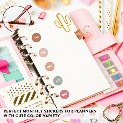 Andaz Press Colorful 7 Days of Week Stickers, Day Week Calendar Stickers for Adults Planner Day Dots Food Labels for Food Containers Date Calendar Planner Stickers Week Day Sticker Labels, 480-Pack
