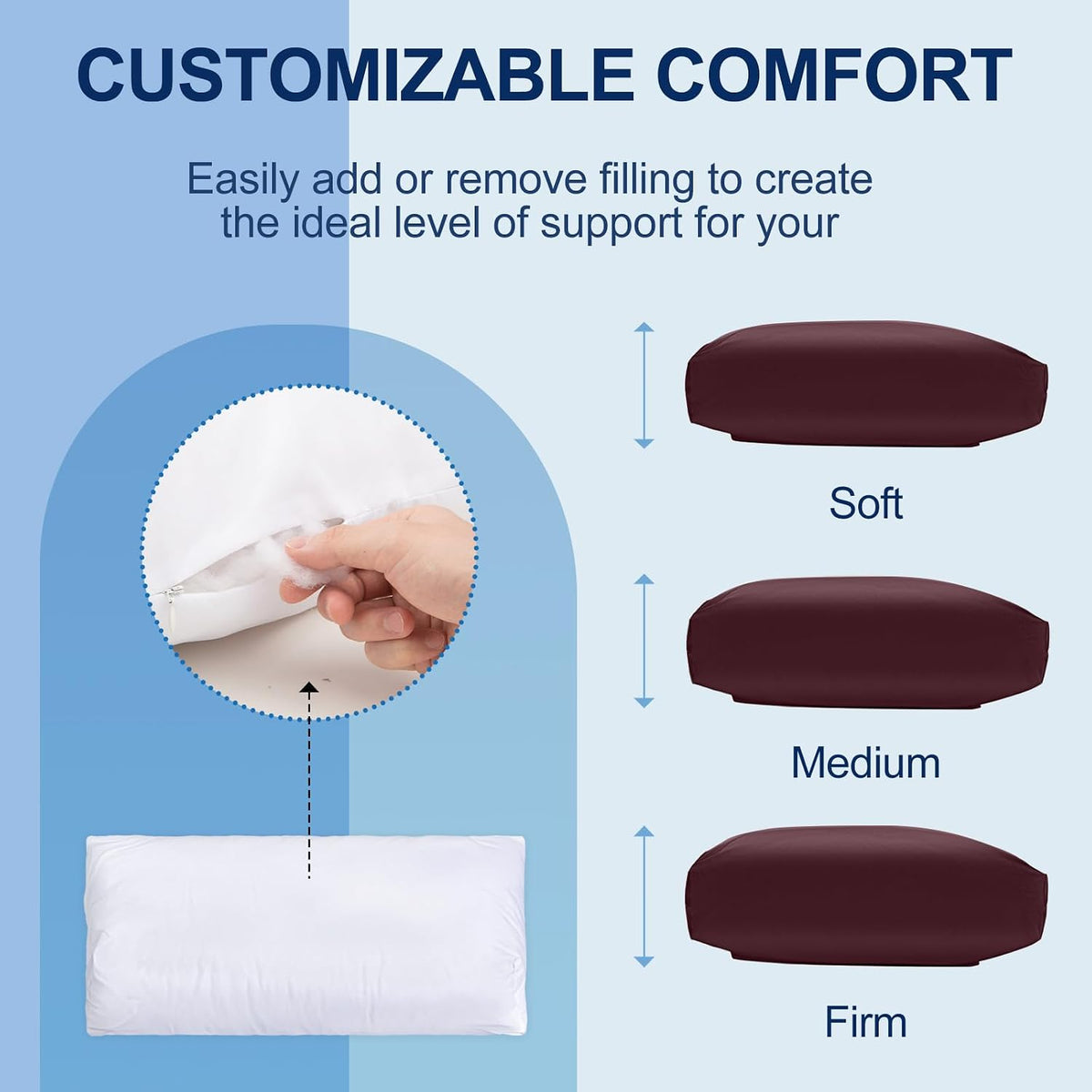 Recliner Pillow, Adjustable Neck & Head Support Pillow