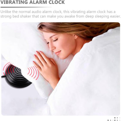 Digital Vibration Alarm Clock with Strong Bed Shaker for Deaf and Hard of Hearing, Loud Bedroom Vibrating Alarm Clock for Heavy Sleepers Elderly Use, 3pcs Set Without Batteries