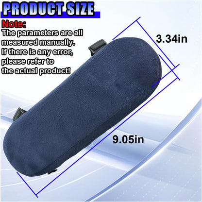 2PCS Car Elbow Pad Arm Rest Cover, Soft Armrest Cushion Pad, Black