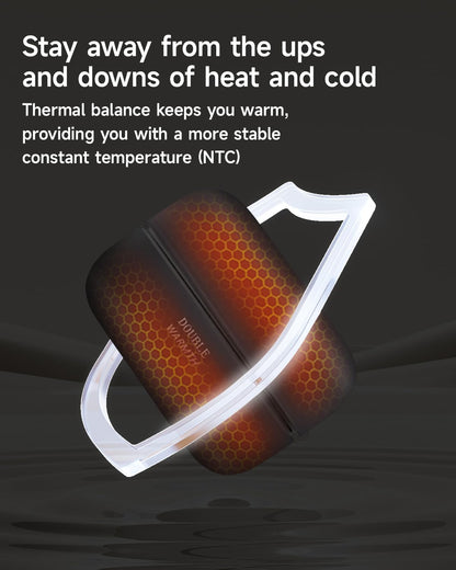 AI Magnetic Split Hand Warmers 2 Pack, 10000mAh Rechargeable Electric Hand Warmer,AI Intelligent Chip Temperature Control,16H Long-lasting Safe Heating,Pocket Hand Warmer for Traveling,Hiking,Camping.