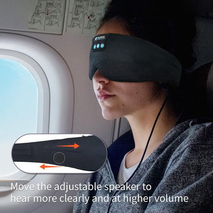 Joythink Sleep Headphones Bluetooth Sleep Mask Silk Headband Earphones Bluetooth Eye Mask for Sleeping On Side Blackout Soft Sleep Earphones Music Kids Children Eye Cover Purple