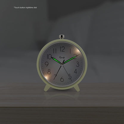 Equity 5" Silent Sweeping Quartz Metal Alarm Clock-Light Green (Model 20090)