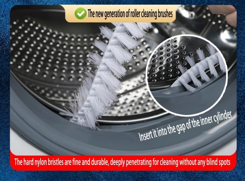 10PCS Dryer Vent Cleaner Kit, Flexible Brush with 8 Attachments & Microfiber Cloth for Deep Cleaning Lint/Dust in Dryer, Washer, Duct, Vent, Filter & Narrow Gaps of Kitchen Appliances